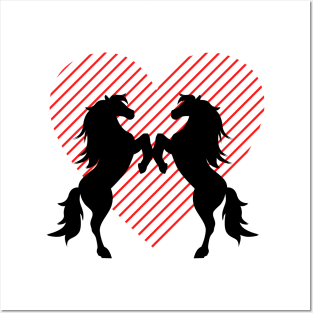 Heart Love Horse Posters and Art